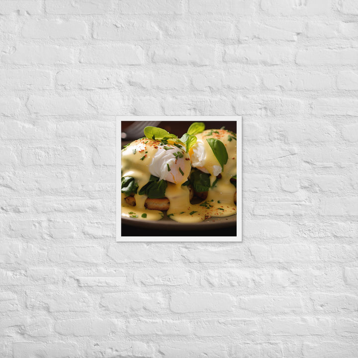 Florentine Eggs Benedict Framed poster 🤤 from Yumify.AI