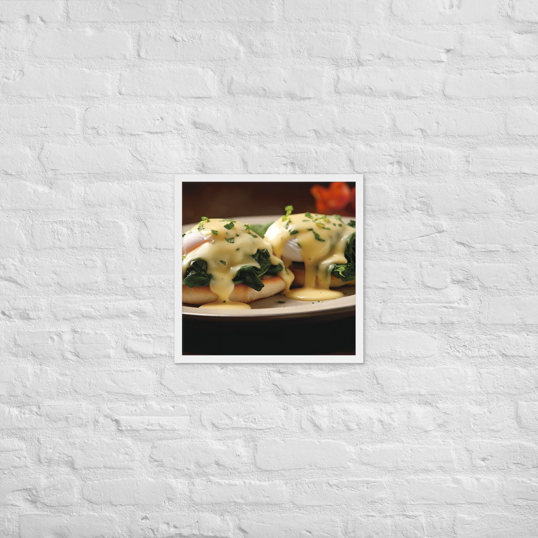 Florentine Eggs Benedict Framed poster 🤤 from Yumify.AI