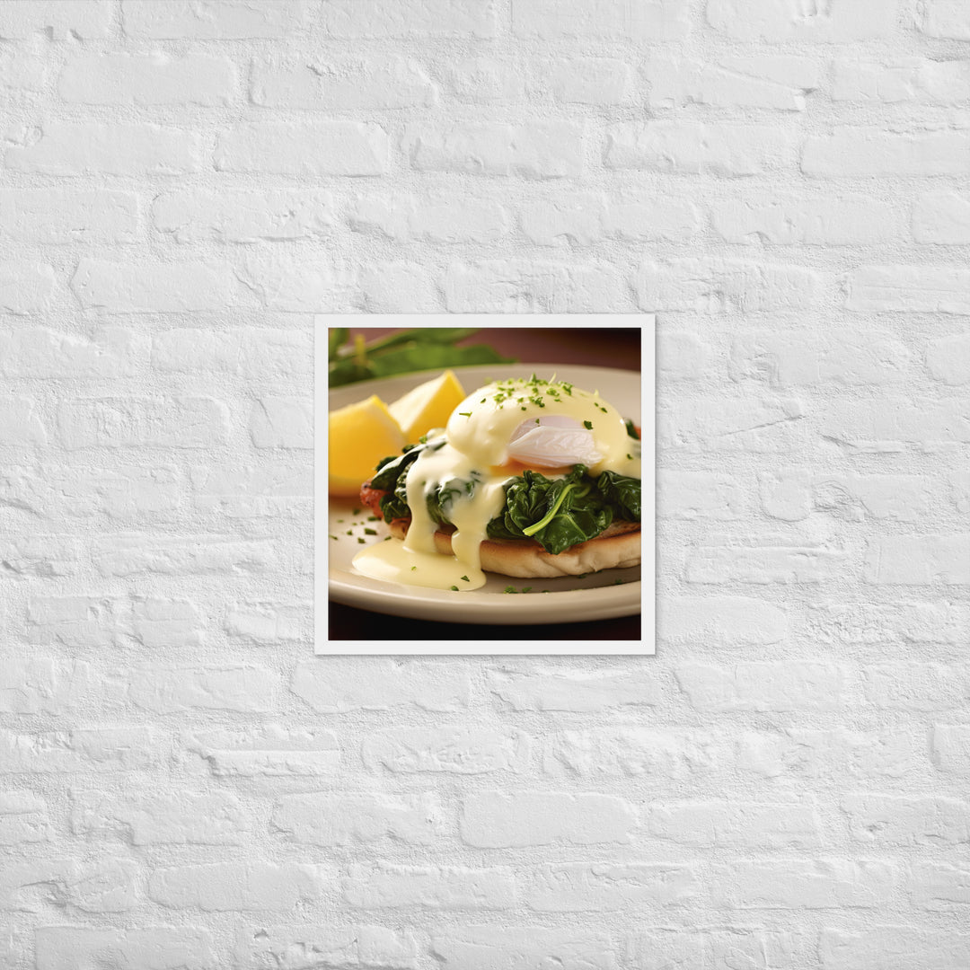 Florentine Eggs Benedict Framed poster 🤤 from Yumify.AI