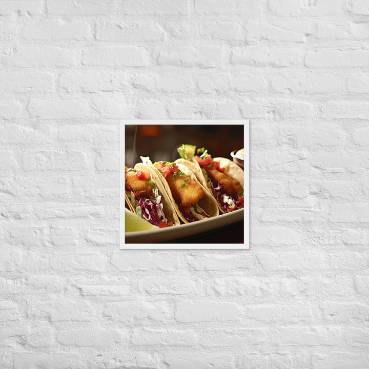 Fish Tacos and Chips Framed poster 🤤 from Yumify.AI