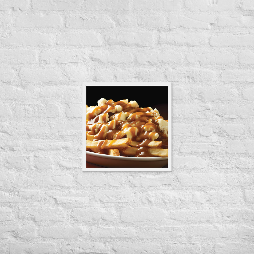 Poutine Framed poster 🤤 from Yumify.AI