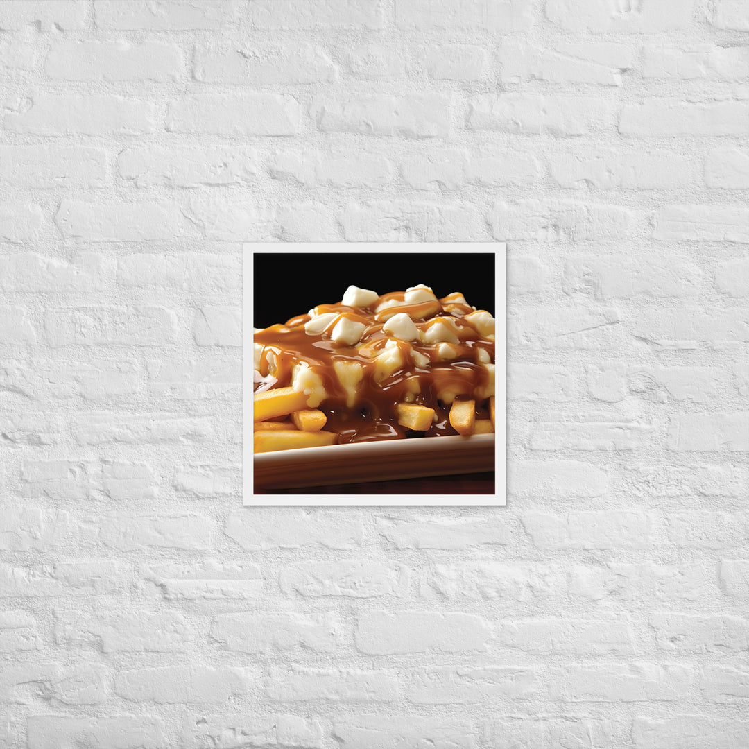 Poutine Framed poster 🤤 from Yumify.AI