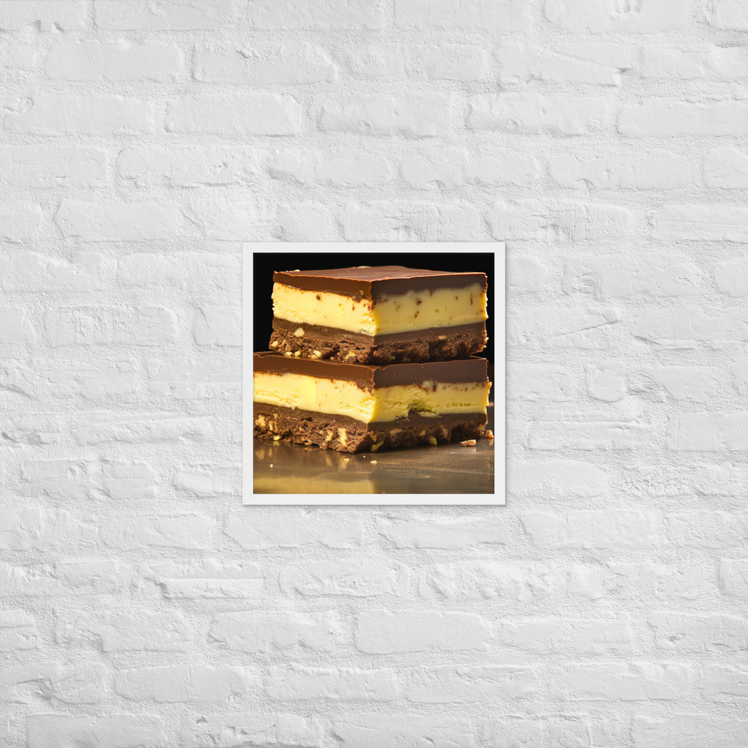 Nanaimo Bars Framed poster 🤤 from Yumify.AI