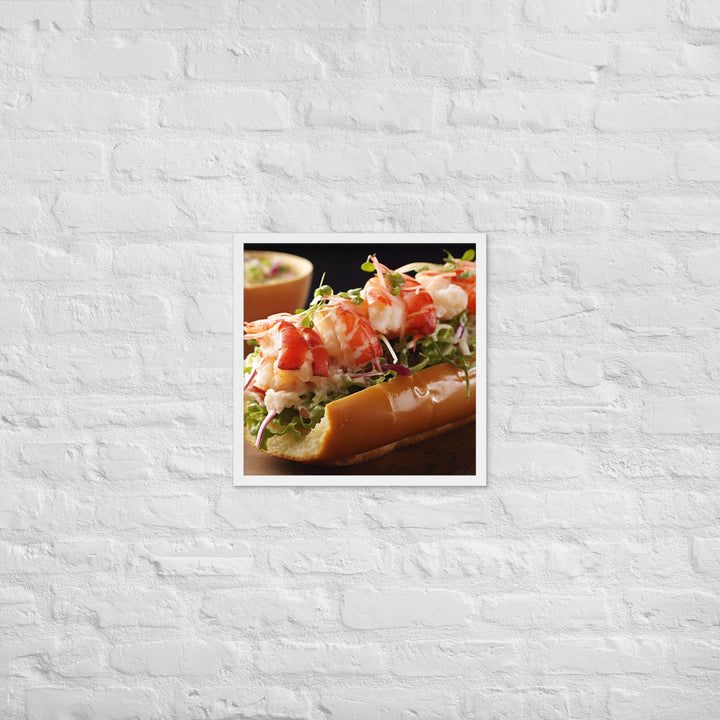 Lobster Roll Framed poster 🤤 from Yumify.AI