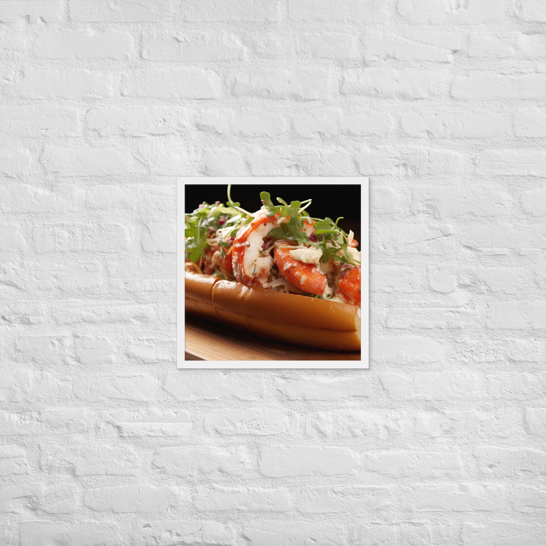 Lobster Roll Framed poster 🤤 from Yumify.AI