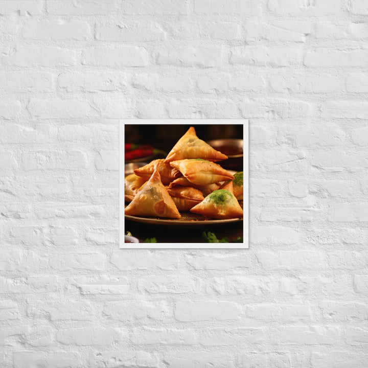 Samosa Framed poster 🤤 from Yumify.AI