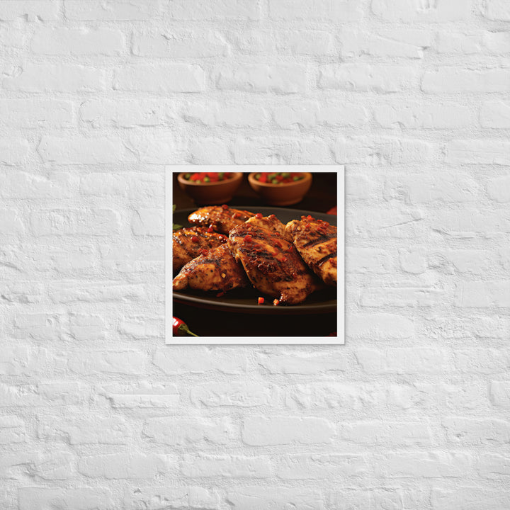 Kenyan Pilipili Chicken Framed poster 🤤 from Yumify.AI