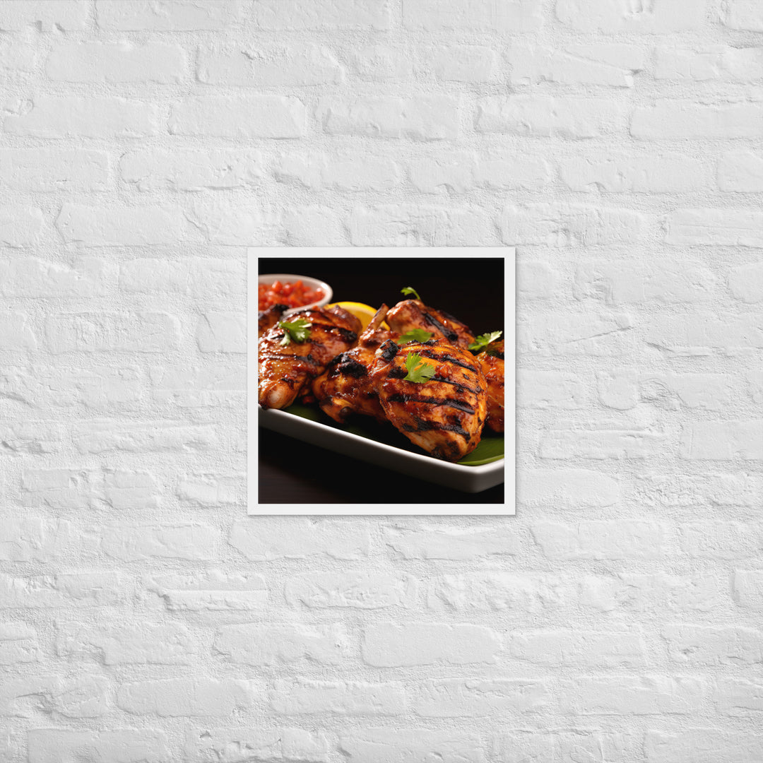 Kenyan Pilipili Chicken Framed poster 🤤 from Yumify.AI