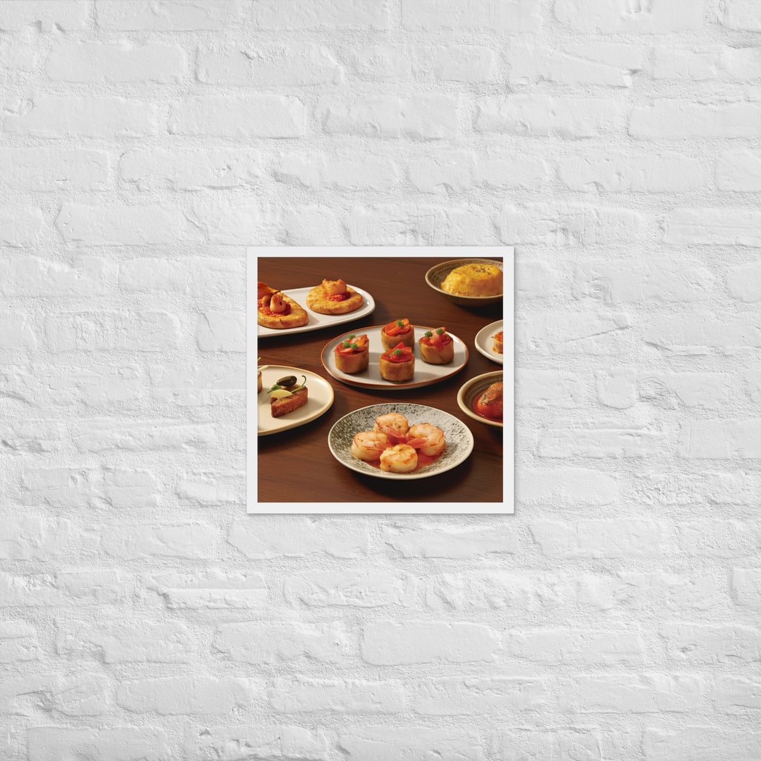 Tapas Framed poster 🤤 from Yumify.AI