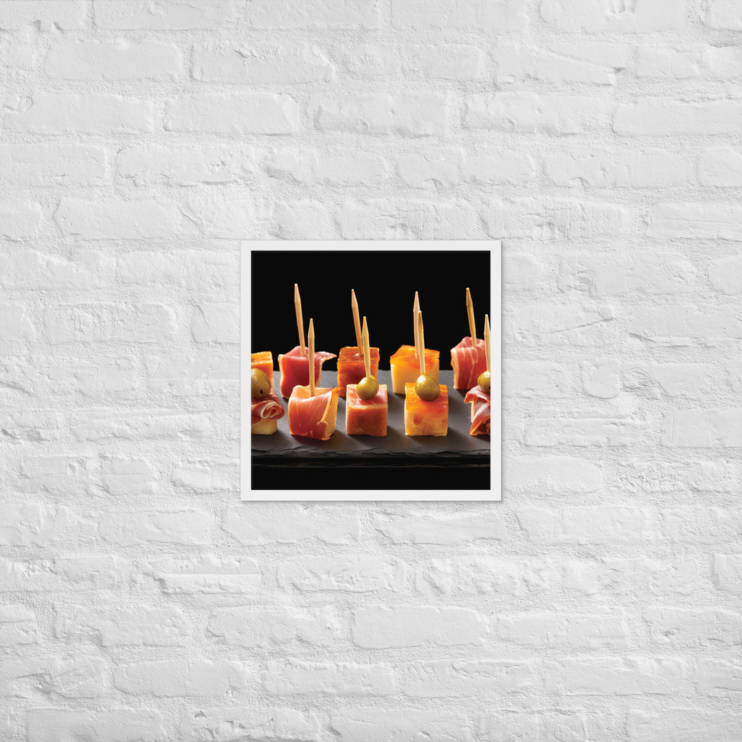 Pinchos de Jamn Framed poster 🤤 from Yumify.AI