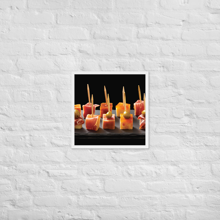 Pinchos de Jamn Framed poster 🤤 from Yumify.AI