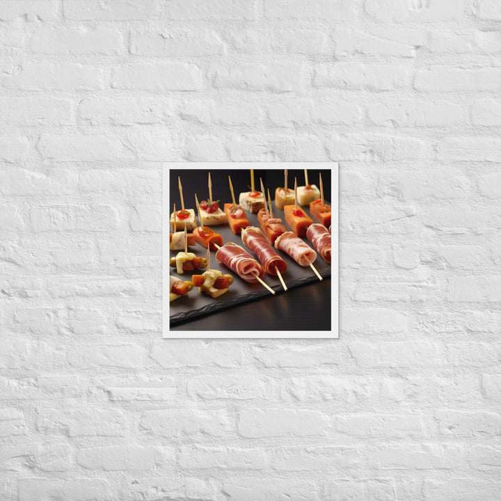 Pinchos de Jamn Framed poster 🤤 from Yumify.AI