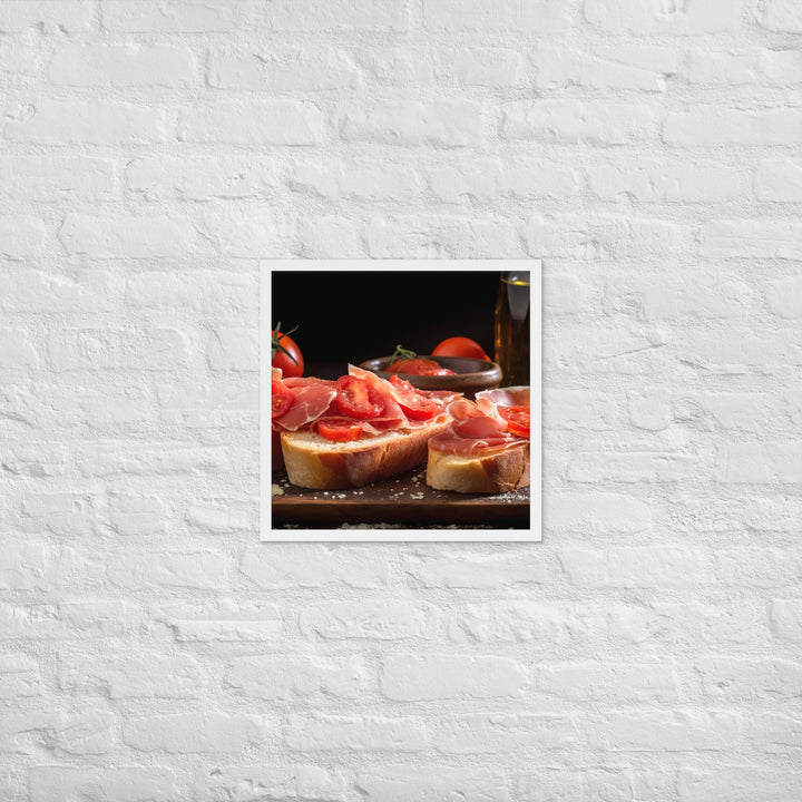 Pan con Tomate y Jamn Framed poster 🤤 from Yumify.AI