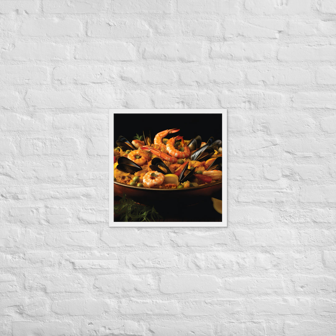 Paella Framed poster 🤤 from Yumify.AI