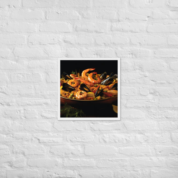 Paella Framed poster 🤤 from Yumify.AI