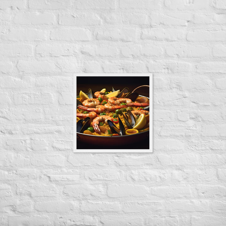 Paella Framed poster 🤤 from Yumify.AI