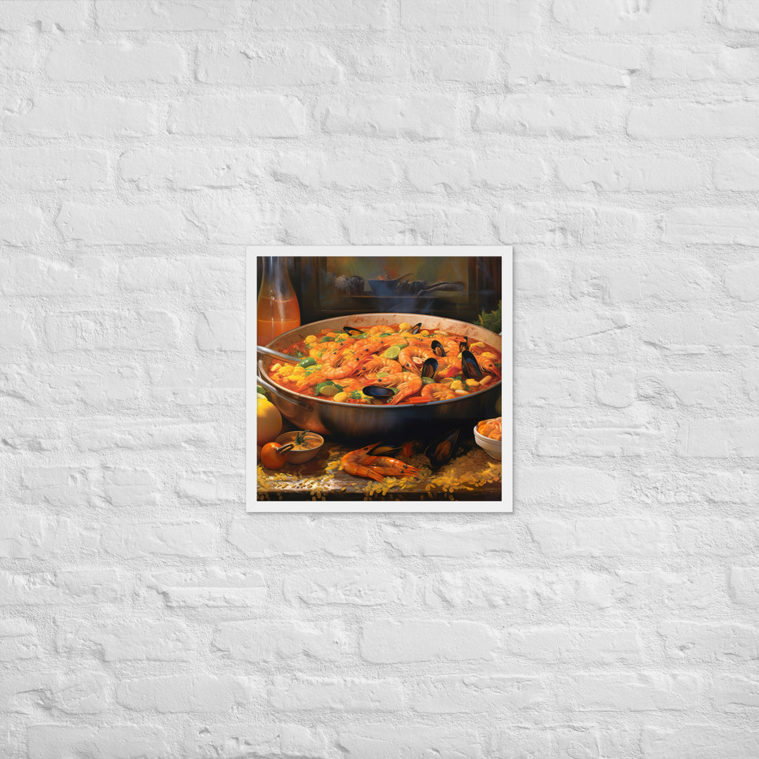 Paella Framed poster 🤤 from Yumify.AI