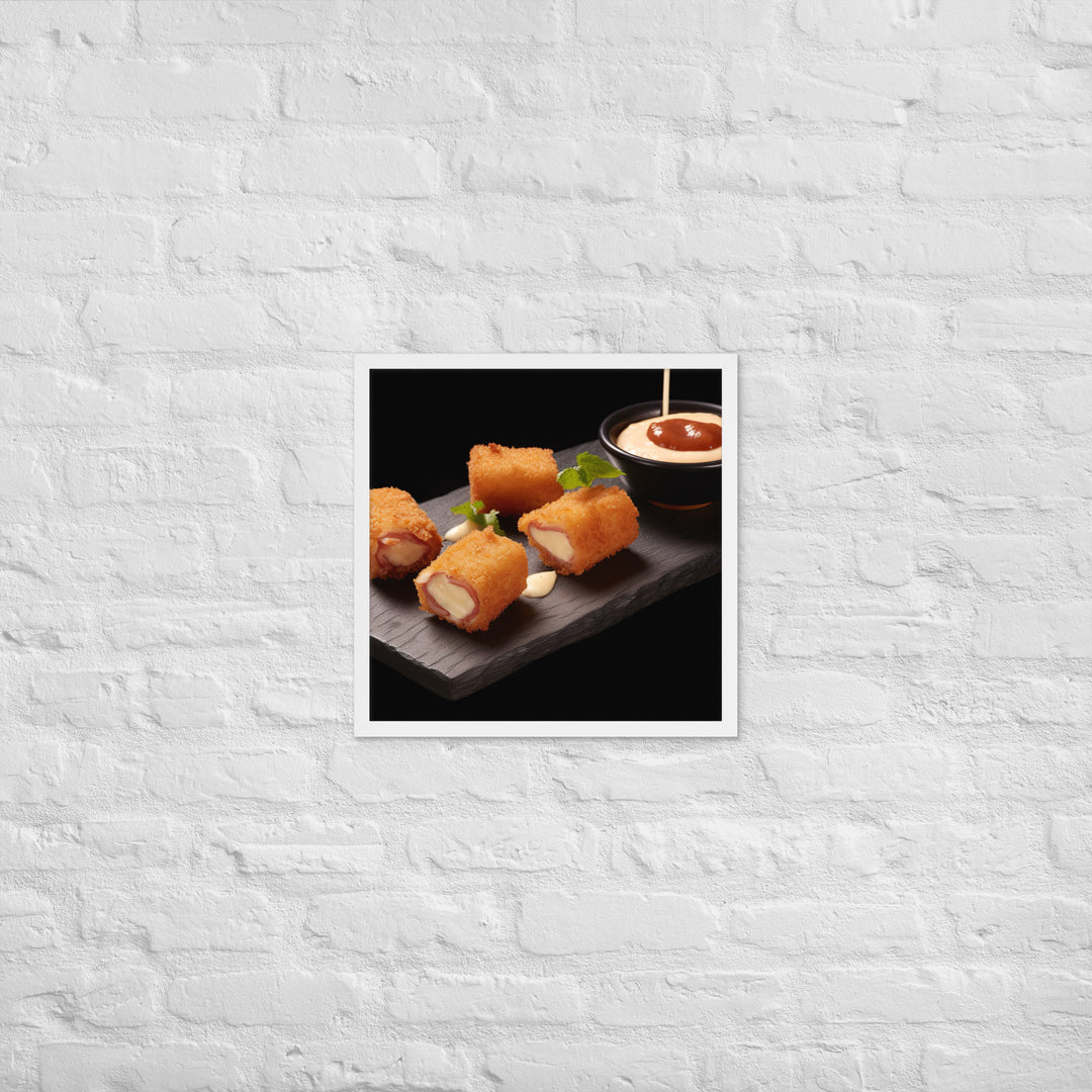 Jamn Serrano Croquettes Framed poster 🤤 from Yumify.AI