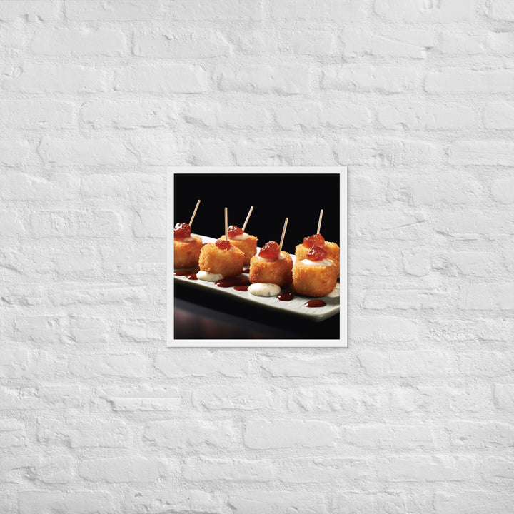 Jamn Serrano Croquettes Framed poster 🤤 from Yumify.AI