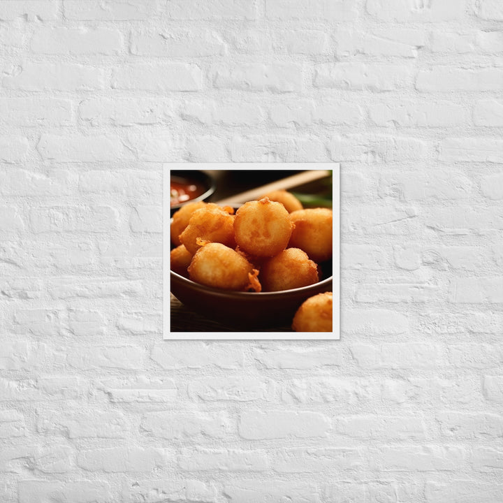 Fried Shrimp Balls Framed poster 🤤 from Yumify.AI