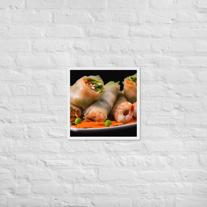 Spring Rolls Framed poster 🤤 from Yumify.AI