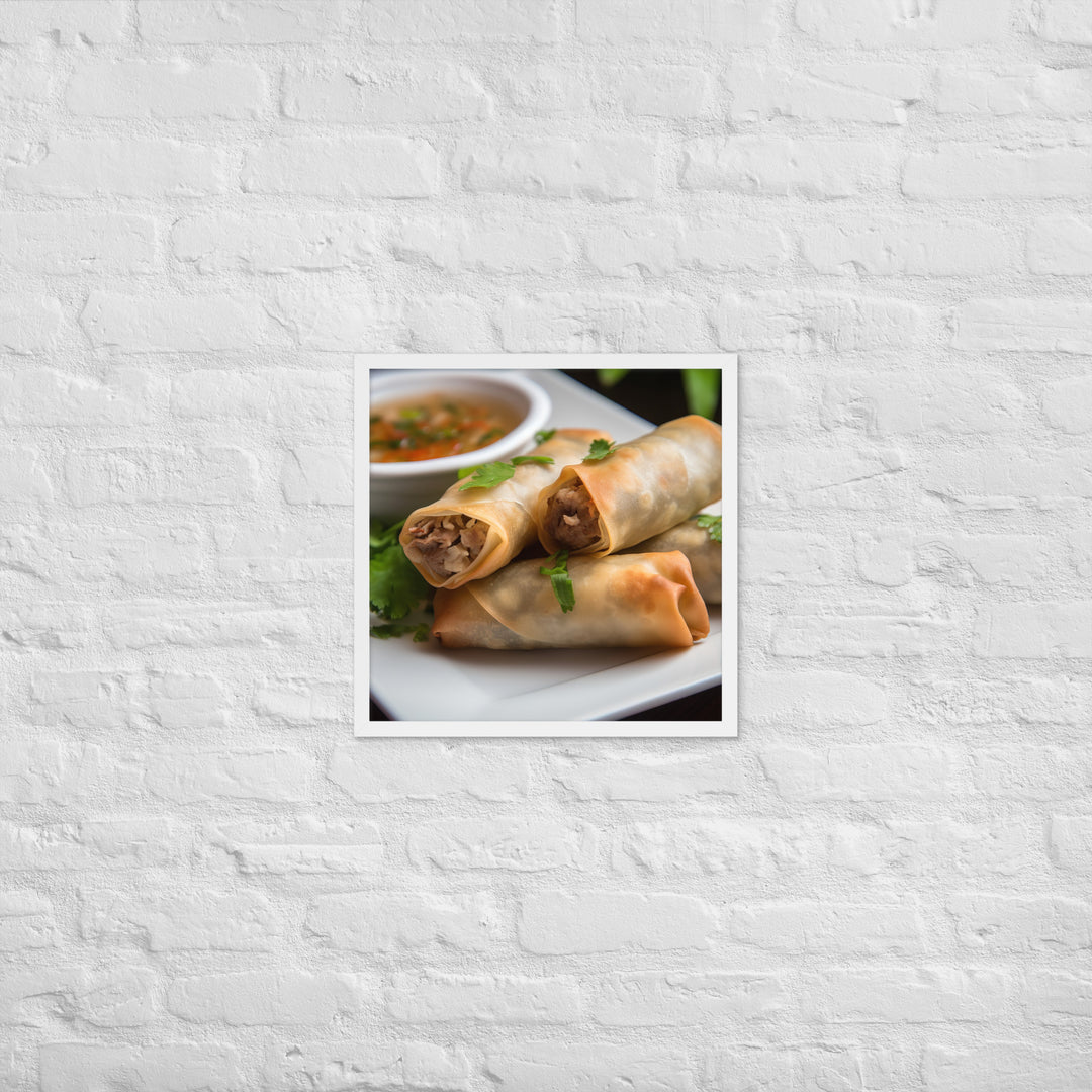 Spring Rolls Framed poster 🤤 from Yumify.AI