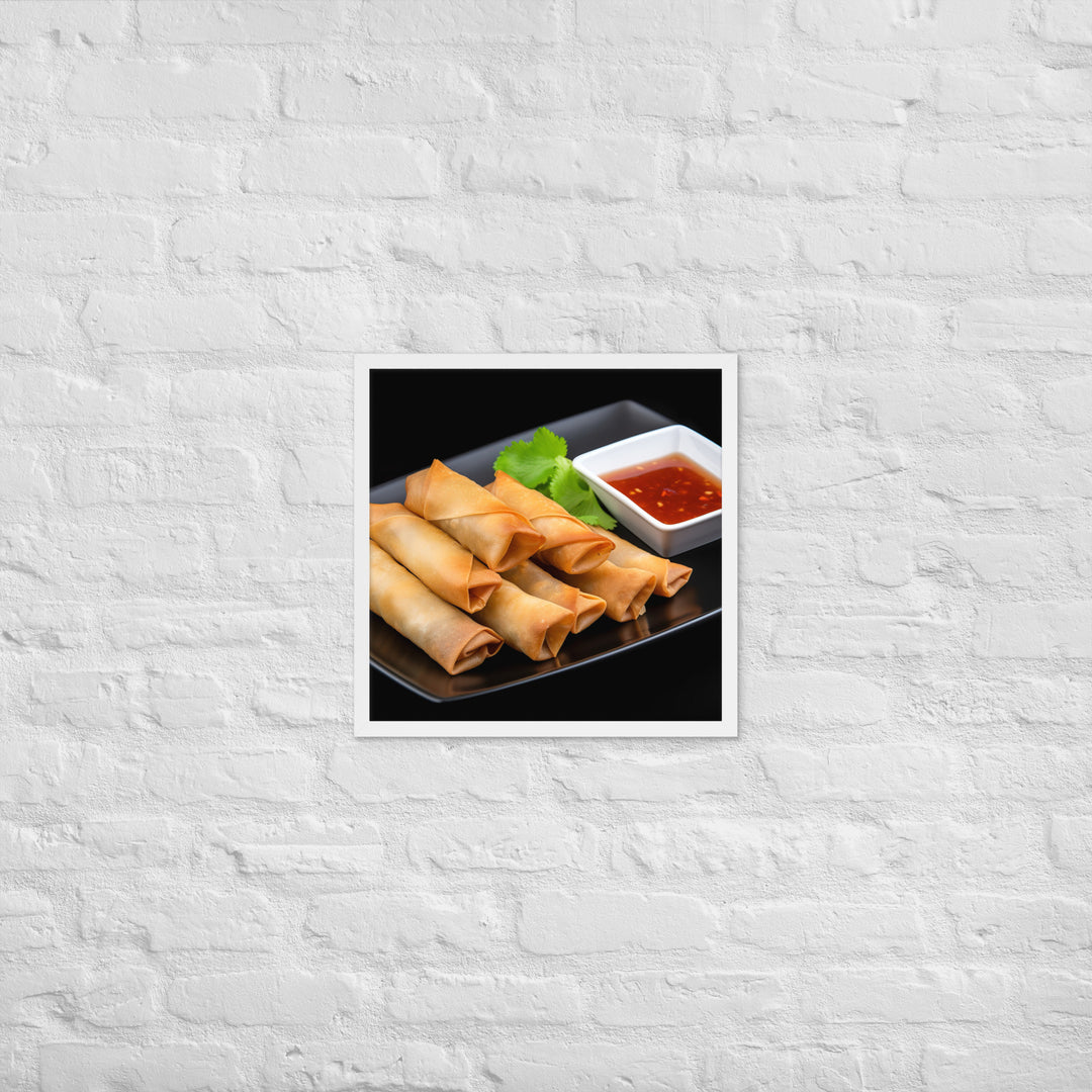 Spring Rolls Framed poster 🤤 from Yumify.AI