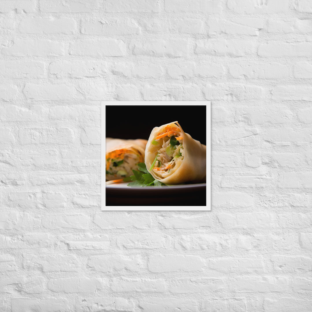 Spring Rolls Framed poster 🤤 from Yumify.AI