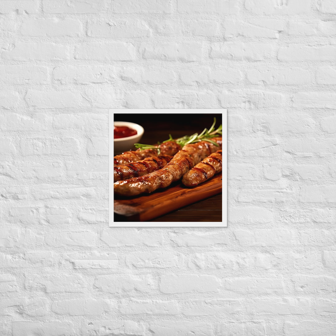 Boerewors Framed poster 🤤 from Yumify.AI