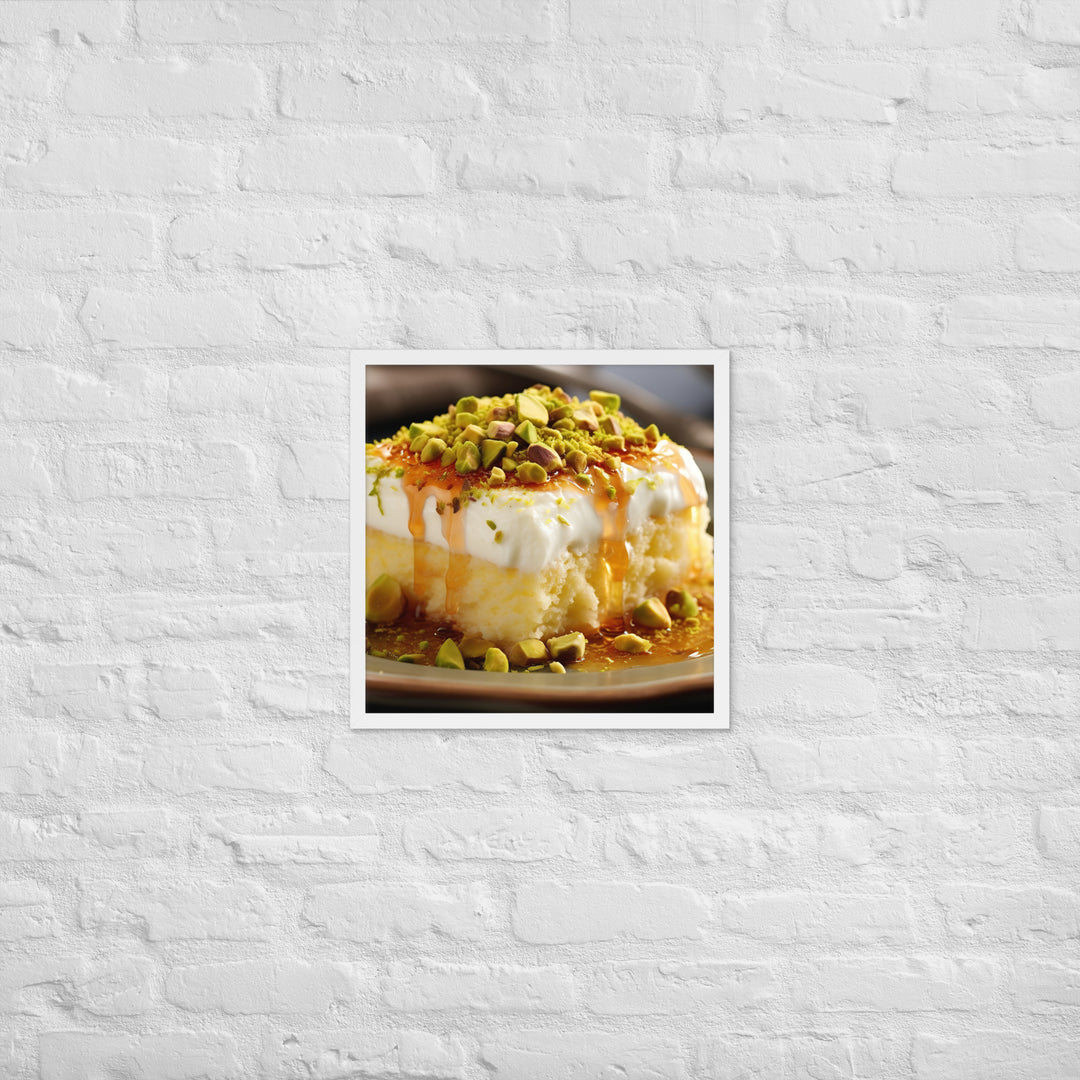 Knafeh Framed poster 🤤 from Yumify.AI