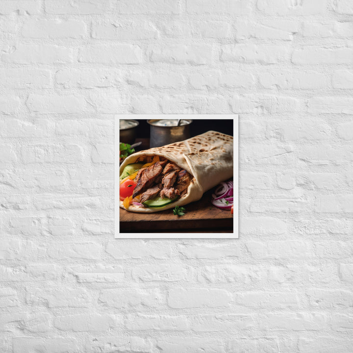 Shawarma Framed poster 🤤 from Yumify.AI