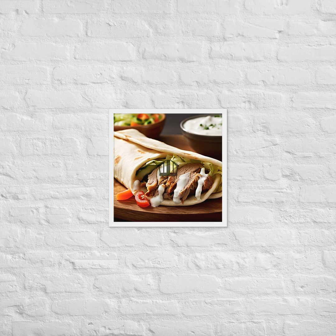 Shawarma Framed poster 🤤 from Yumify.AI