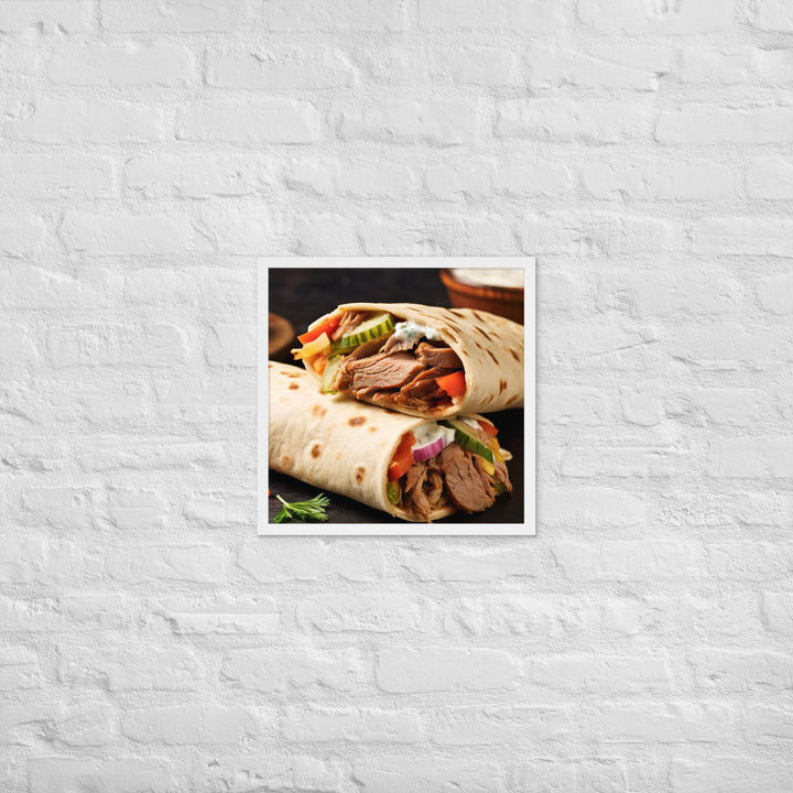 Shawarma Framed poster 🤤 from Yumify.AI