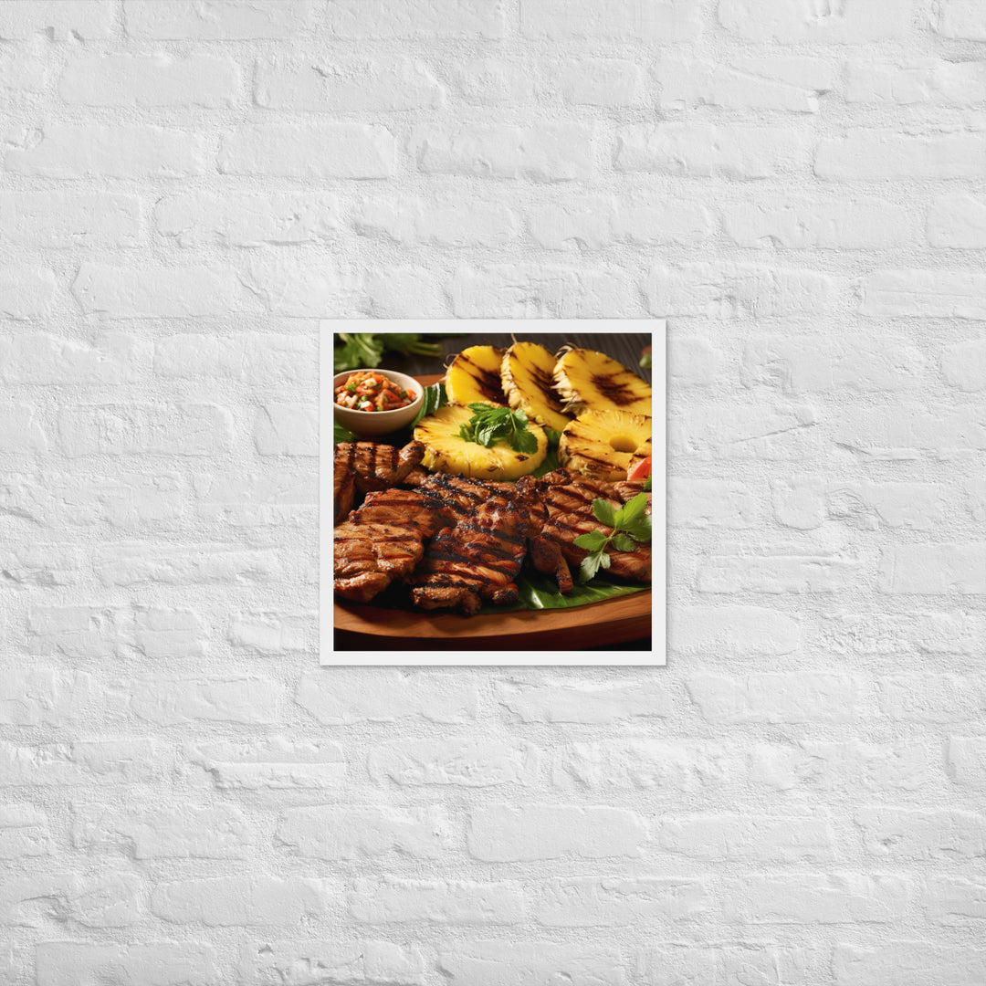 Fijian style BBQ Framed poster 🤤 from Yumify.AI