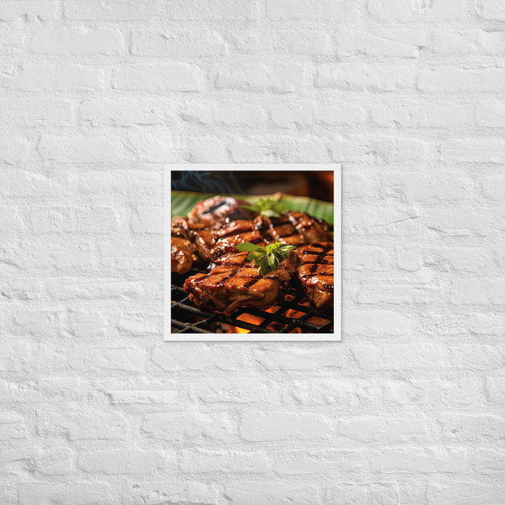 Fijian style BBQ Framed poster 🤤 from Yumify.AI