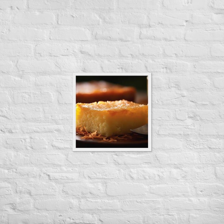 Cassava Cake Framed poster 🤤 from Yumify.AI