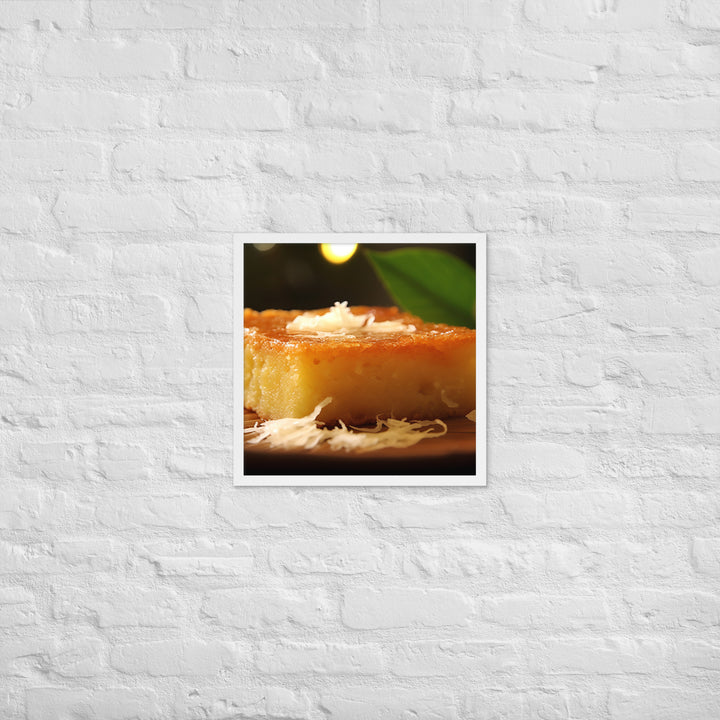 Cassava Cake Framed poster 🤤 from Yumify.AI