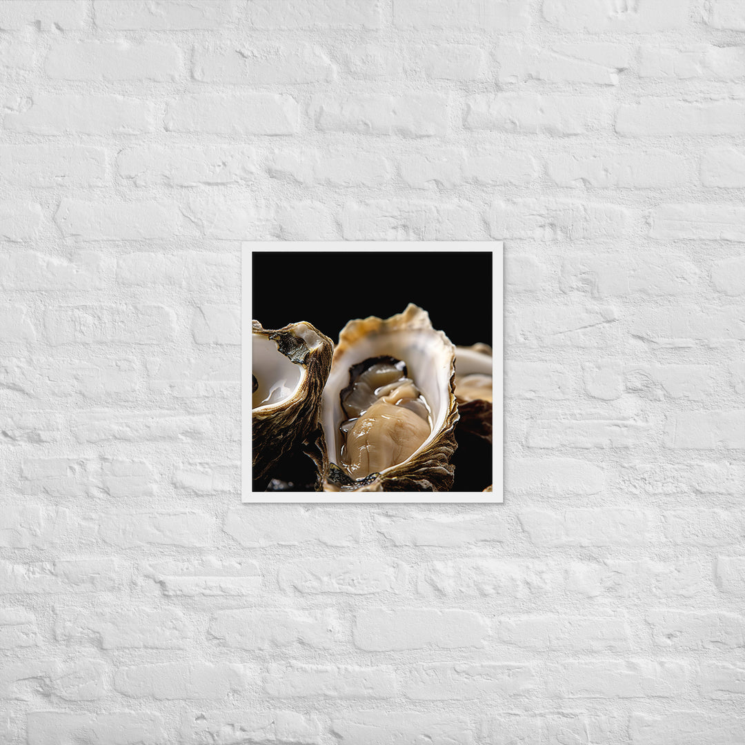 Bluff Oysters Framed poster 🤤 from Yumify.AI