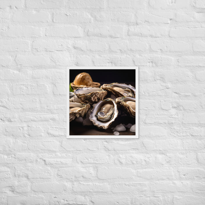 Bluff Oysters Framed poster 🤤 from Yumify.AI