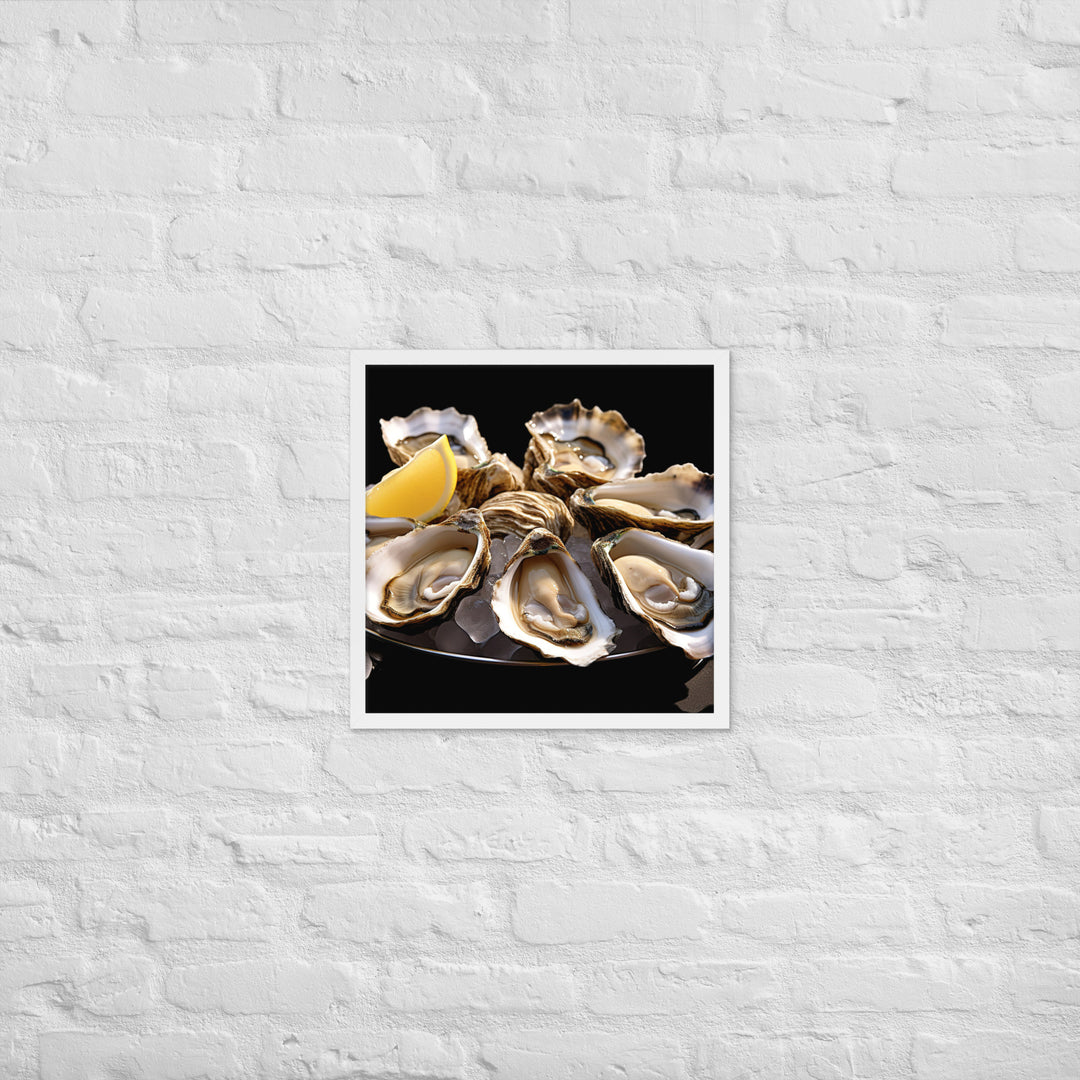 Bluff Oysters Framed poster 🤤 from Yumify.AI