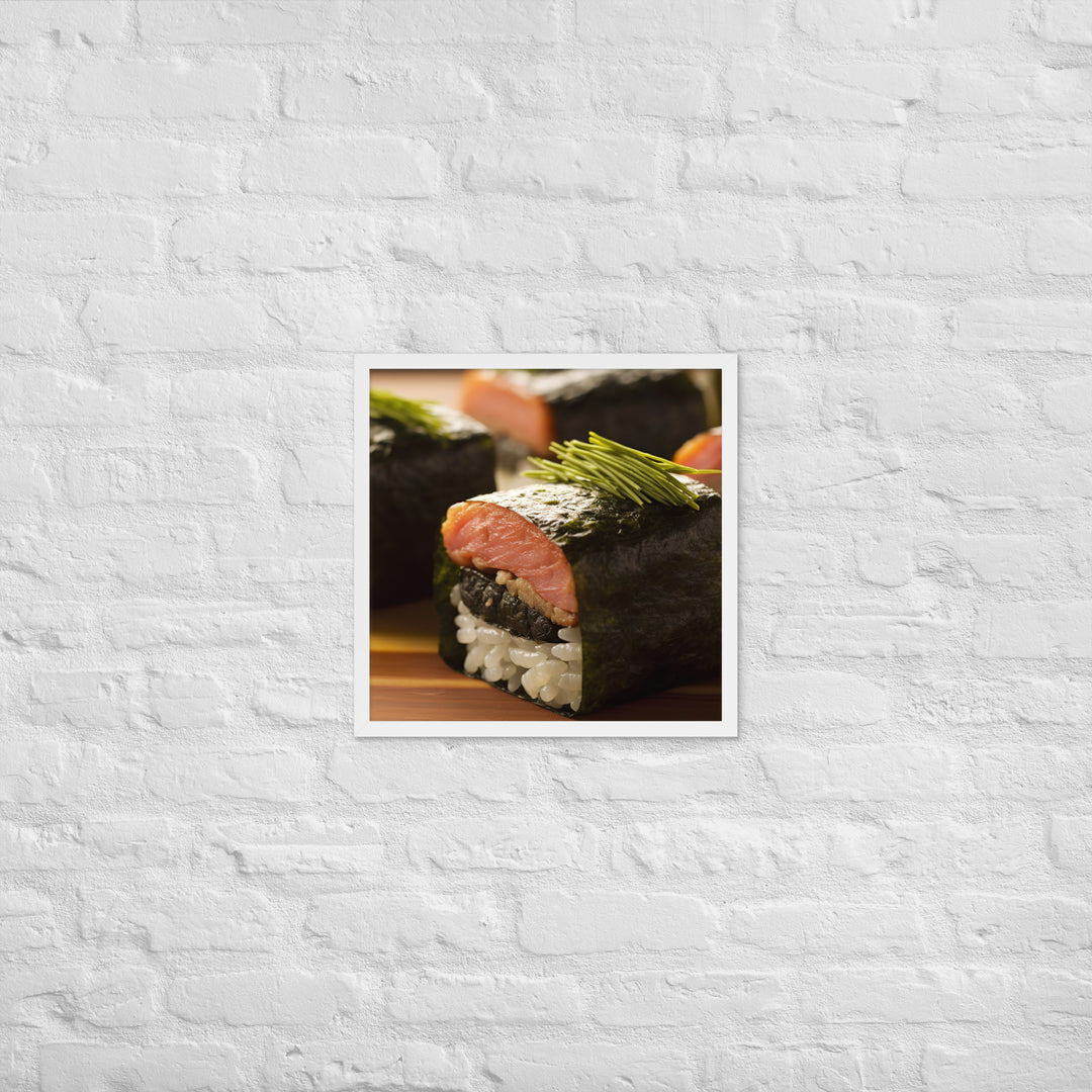 Spam Musubi Framed poster 🤤 from Yumify.AI