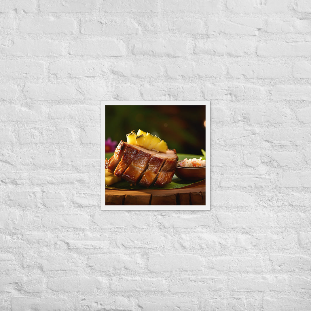 Kalua Pork Framed poster 🤤 from Yumify.AI