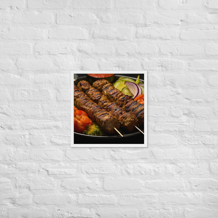 Kabab Koobideh Framed poster 🤤 from Yumify.AI