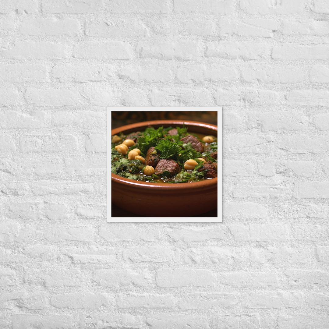 Ghormeh Sabzi Framed poster 🤤 from Yumify.AI