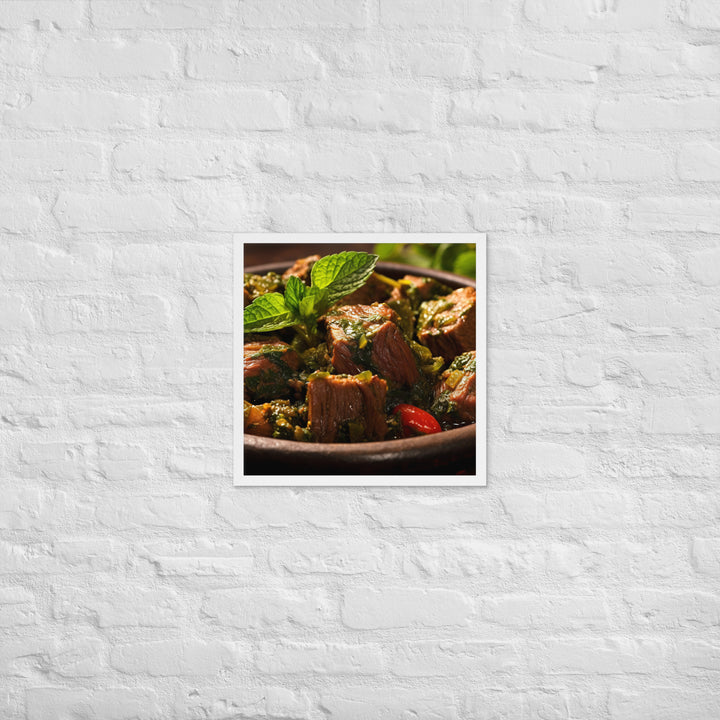 Ghormeh Sabzi Framed poster 🤤 from Yumify.AI
