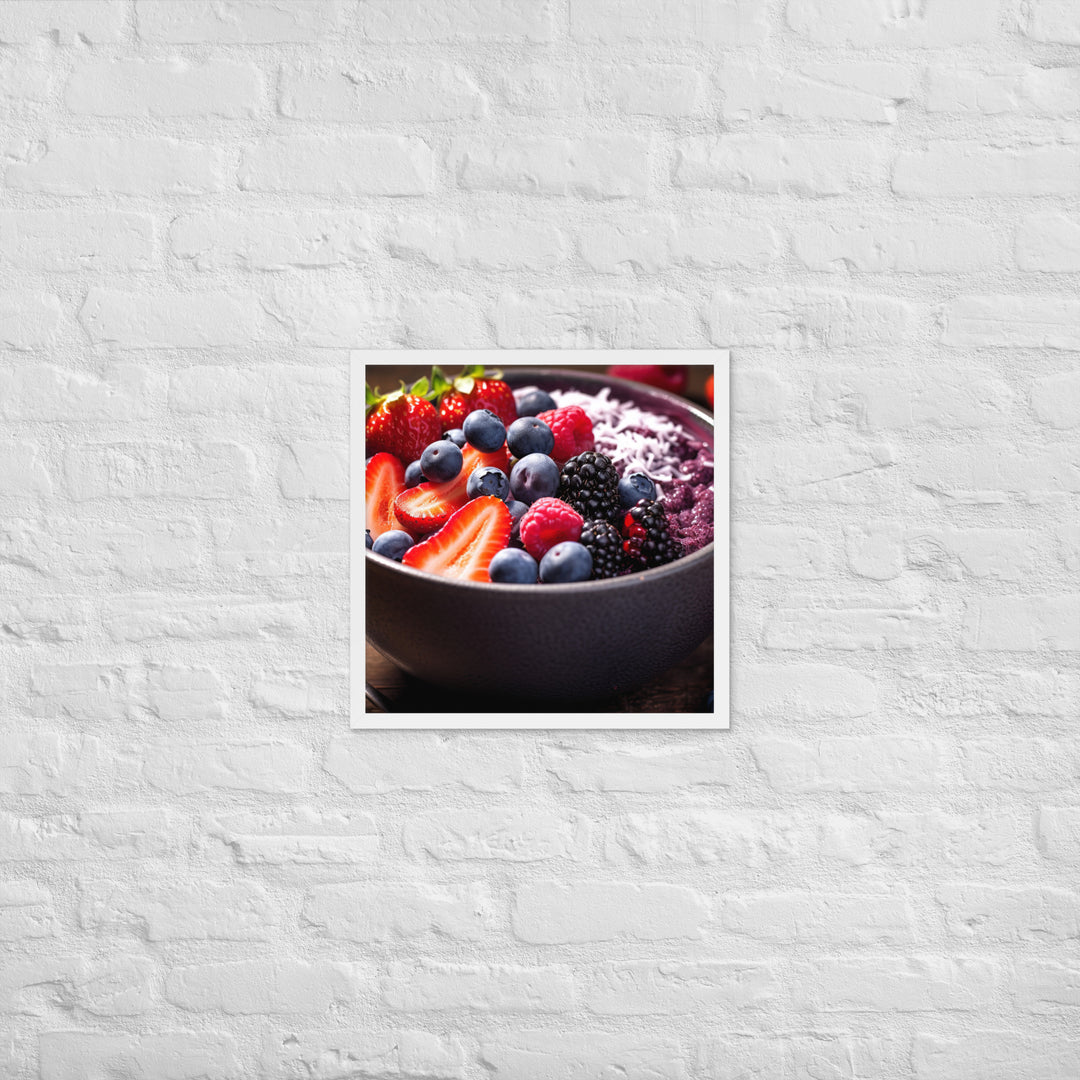 A fruit Bowl Framed poster 🤤 from Yumify.AI