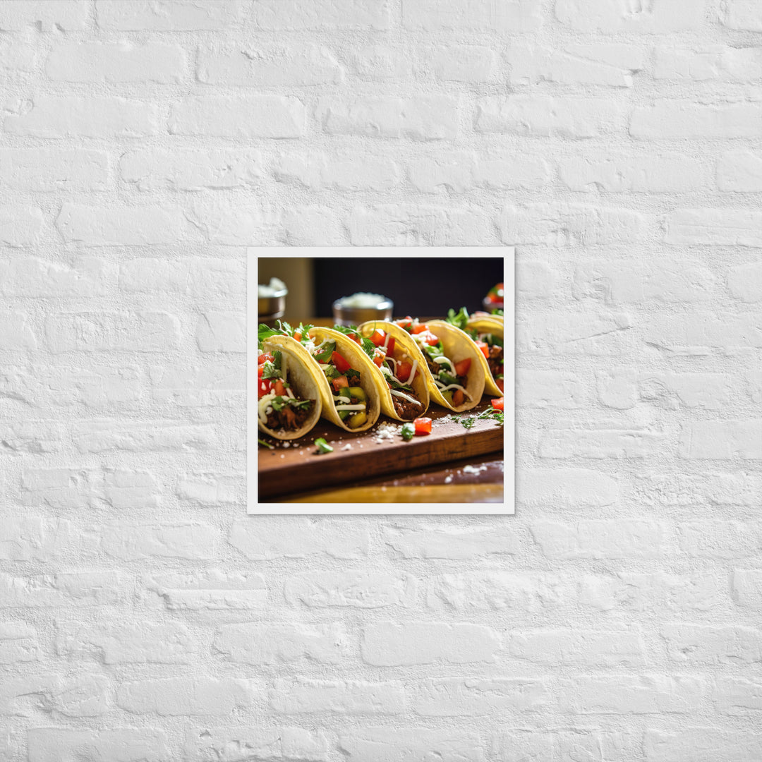 Tacos Framed poster 🤤 from Yumify.AI