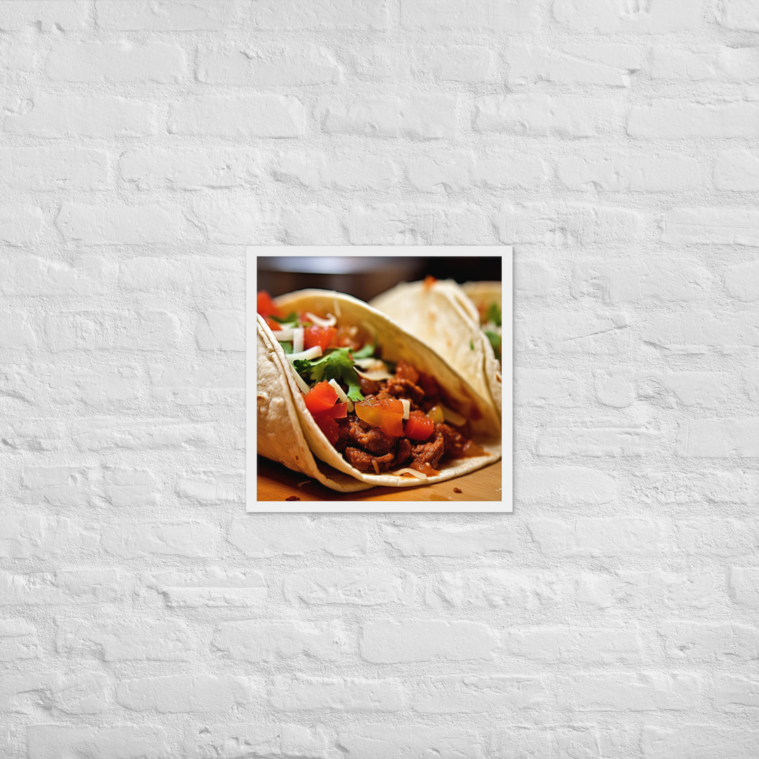 Tacos Framed poster 🤤 from Yumify.AI