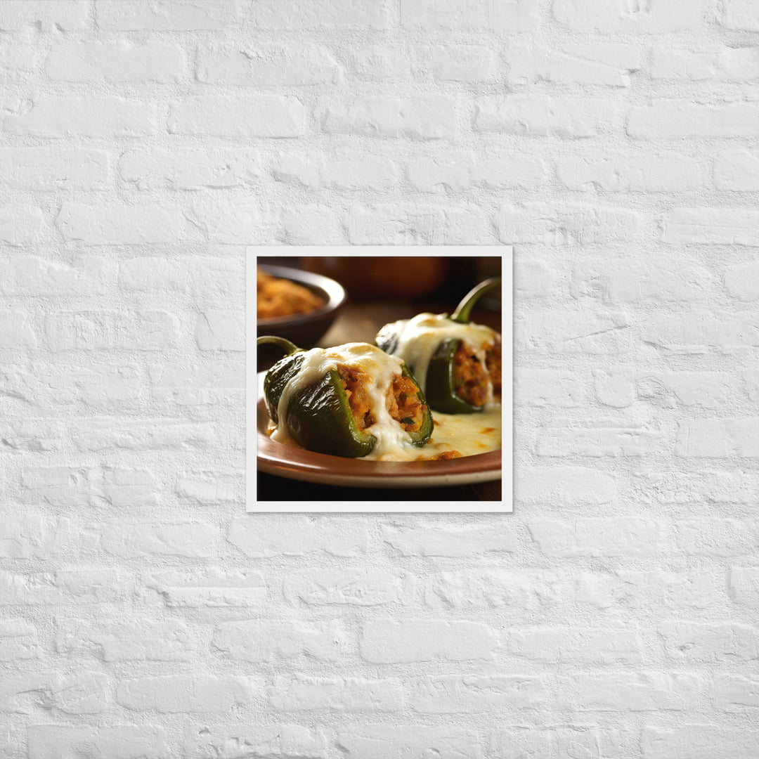 Chiles Rellenos Framed poster 🤤 from Yumify.AI