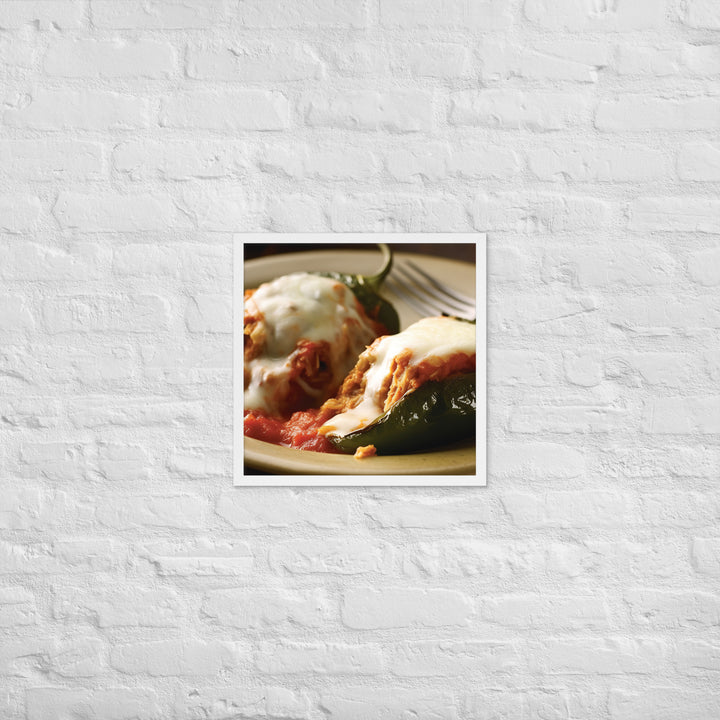 Chiles Rellenos Framed poster 🤤 from Yumify.AI